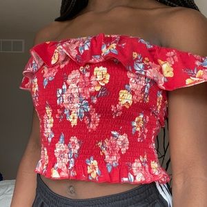 Floral crop top